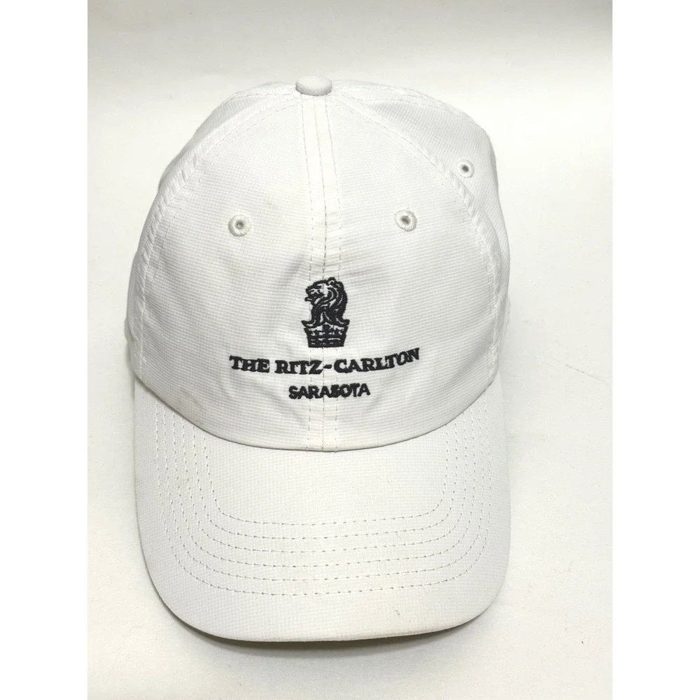 Imperial The Ritz-Carlton Sarasota White Performance Baseball Cap Hat Y210P